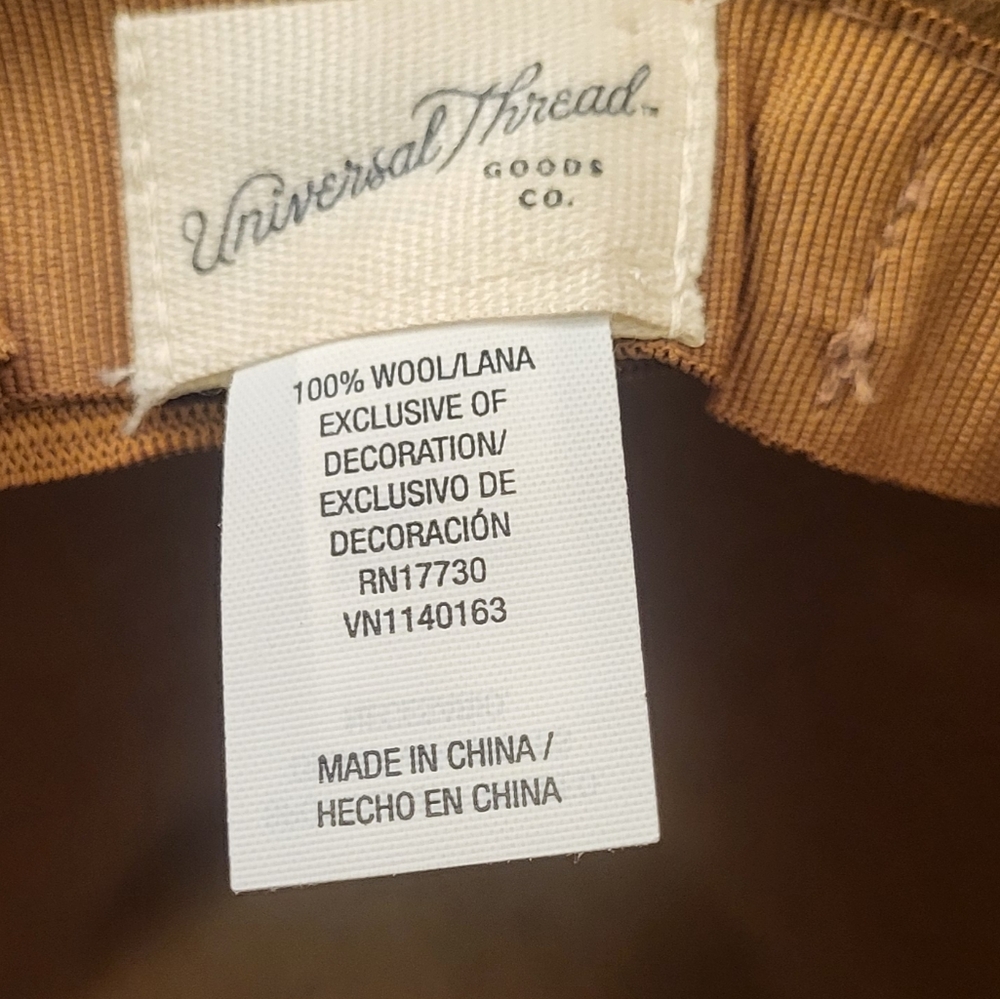 Universal Thread Tan Wool Hat - Picture 6 of 6